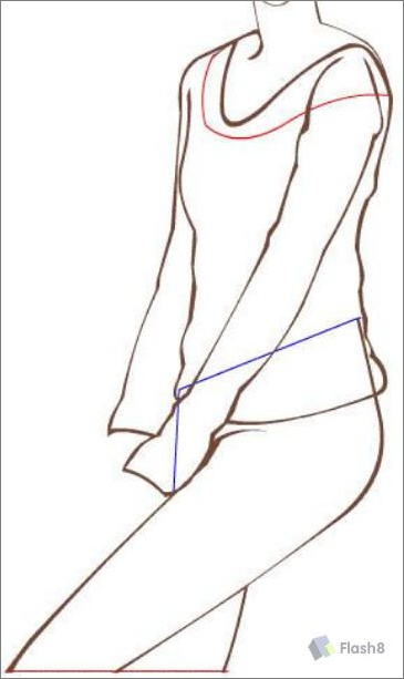 Flash繪畫(huà)實(shí)例:青春靚麗美女
