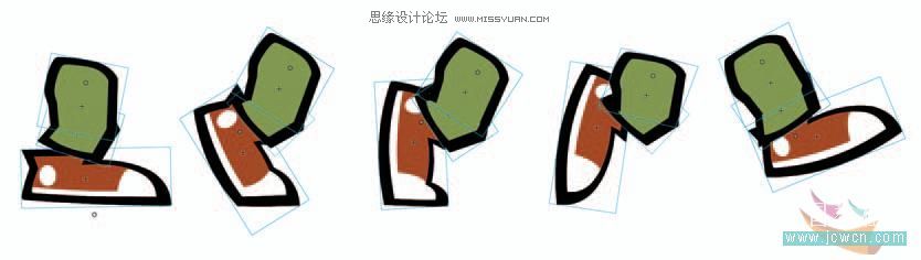 Flash cs3教程:人物行走動畫制作技巧,PS教程,思緣教程網(wǎng)