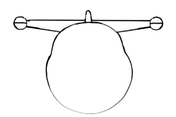 三、接著畫頂部的機(jī)翼。.jpg