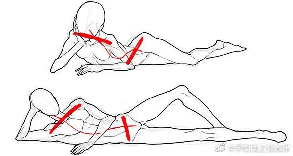 人體動勢線與姿勢參考，學(xué)畫畫收藏不虧
