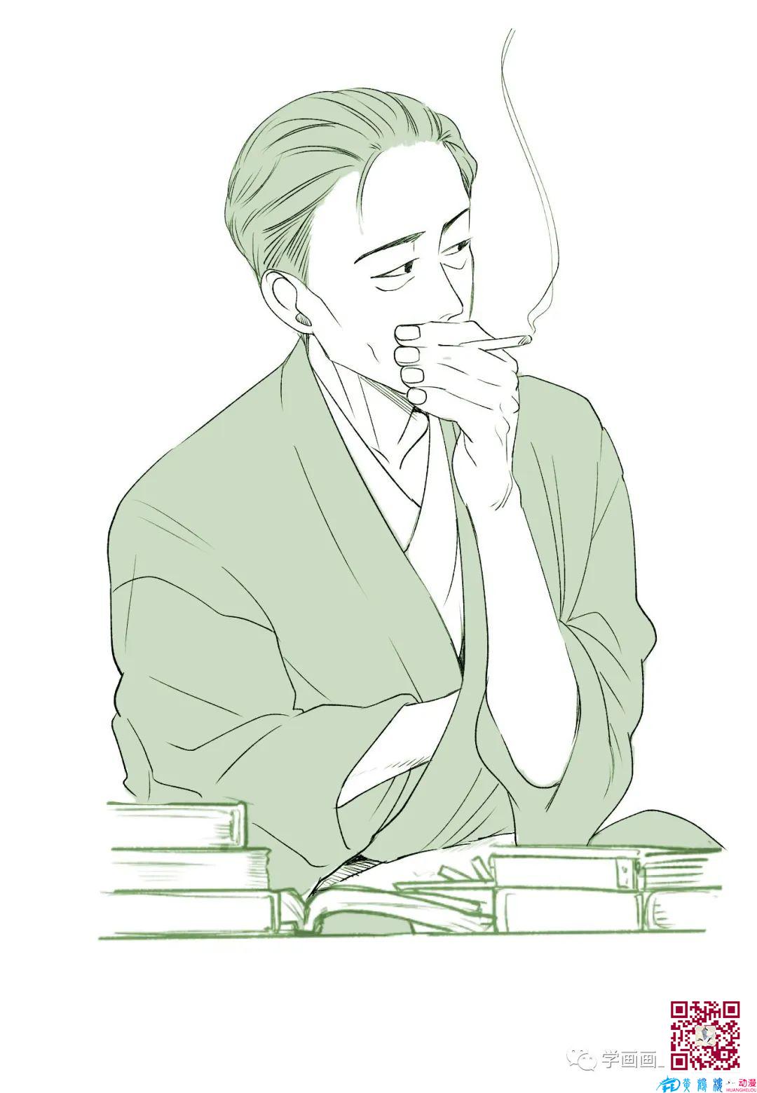 大叔怎么畫？