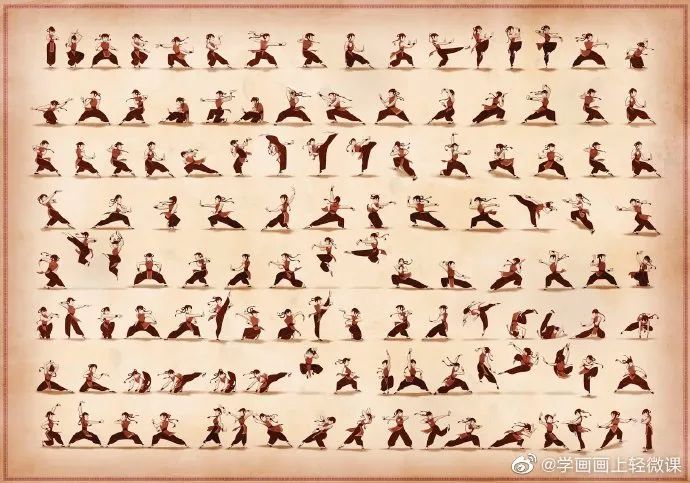 分享一組畫畫人體動(dòng)態(tài)素材，人體手繪學(xué)習(xí)素材