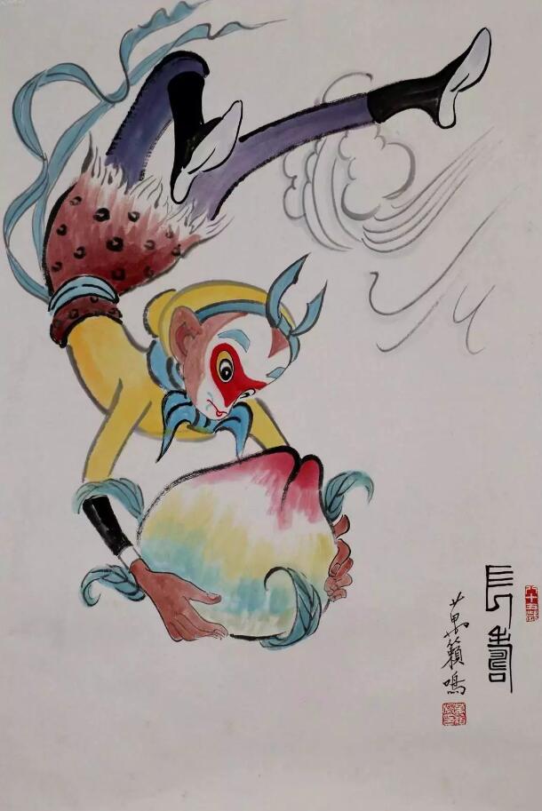 《大鬧天宮》的創(chuàng)作幕后猴子抱桃.jpg 《大鬧天宮》的創(chuàng)作幕后猴子抱桃.jpg