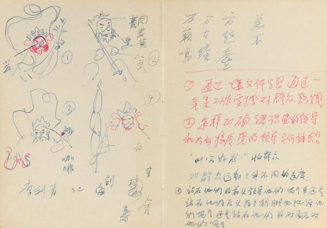 1959年,張光宇筆記本里有關(guān)大鬧天宮的草圖.jpg 1959年,張光宇筆記本里有關(guān)大鬧天宮的草圖.jpg