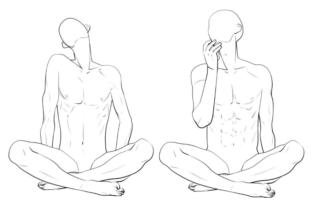 手繪動(dòng)漫設(shè)計(jì)：肝不肝你說了算！人體姿勢(shì)素材大分享