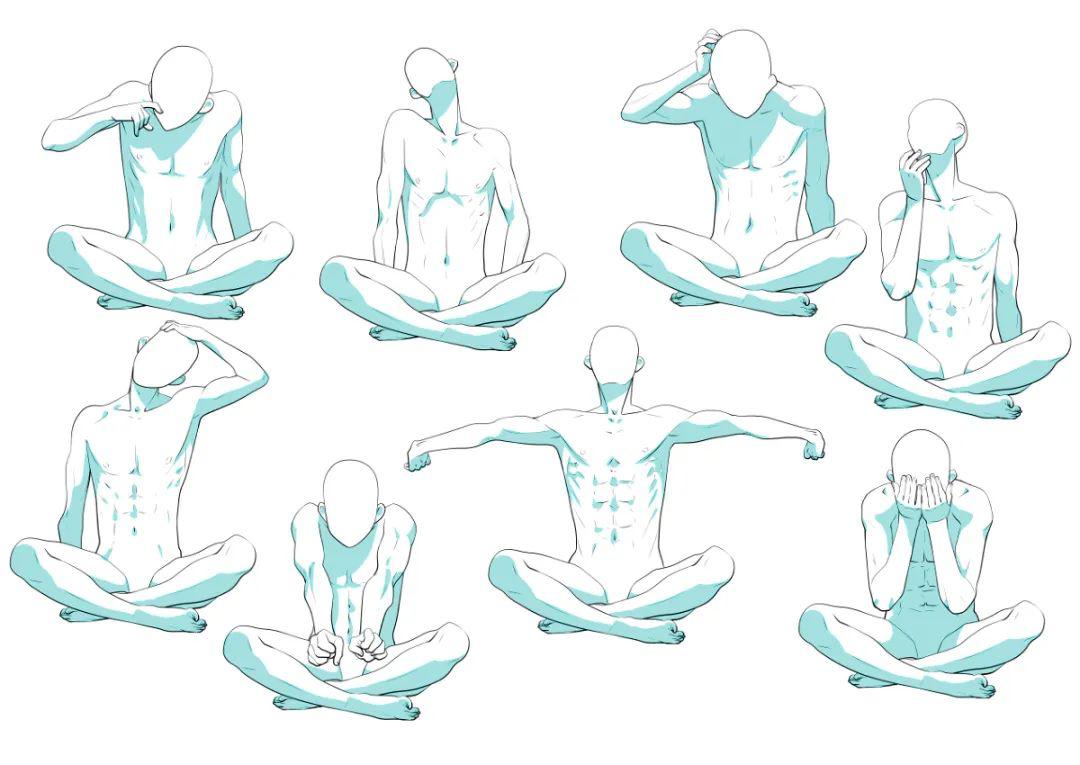 手繪動(dòng)漫設(shè)計(jì)：肝不肝你說了算！人體姿勢(shì)素材大分享
