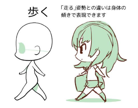 手繪動(dòng)漫設(shè)計(jì)：肝不肝你說了算！人體姿勢(shì)素材大分享