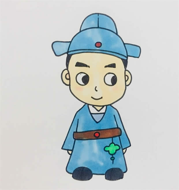 古代詩人簡(jiǎn)筆畫步驟