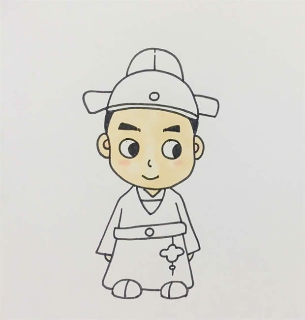 古代詩人簡(jiǎn)筆畫步驟