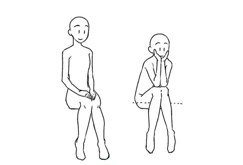 坐在椅子上時(shí)，膝蓋并攏.jpg