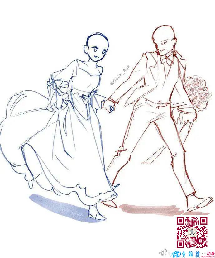 日系插畫中的CP動(dòng)作