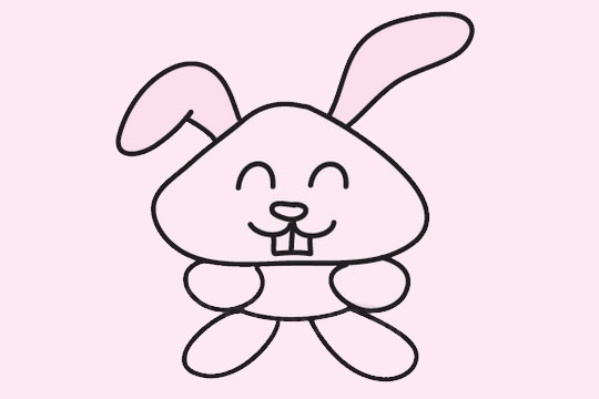 兔子簡(jiǎn)筆畫(huà)圖片大全作品二