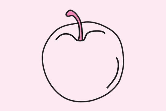 蘋(píng)果簡(jiǎn)筆畫(huà)圖片
