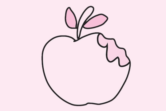 蘋(píng)果簡(jiǎn)筆畫(huà)圖片