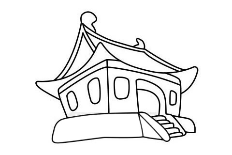寺廟簡(jiǎn)筆畫 寺廟簡(jiǎn)筆畫圖片