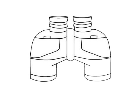 望遠(yuǎn)鏡簡筆畫步驟教程 望遠(yuǎn)鏡簡筆畫圖片