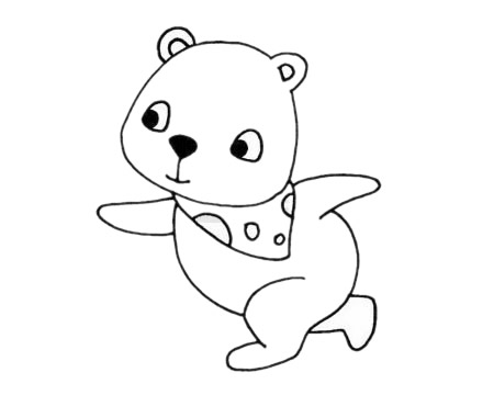 北極熊簡(jiǎn)筆畫(huà)圖片