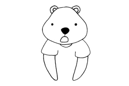 北極熊簡(jiǎn)筆畫(huà)圖片