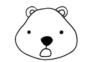 北極熊簡(jiǎn)筆畫(huà)圖片