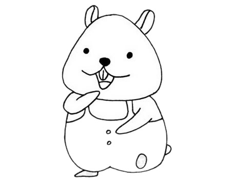 倉(cāng)鼠簡(jiǎn)筆畫(huà)圖片