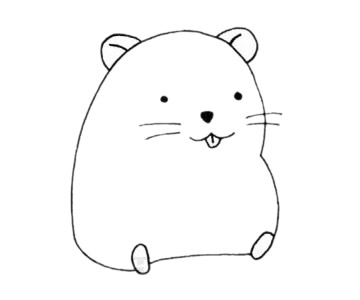 倉(cāng)鼠簡(jiǎn)筆畫(huà)圖片