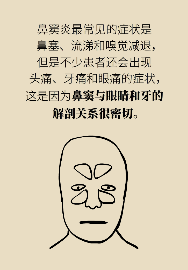 為什么鼻竇發(fā)炎，疼的卻是頭、眼和牙？