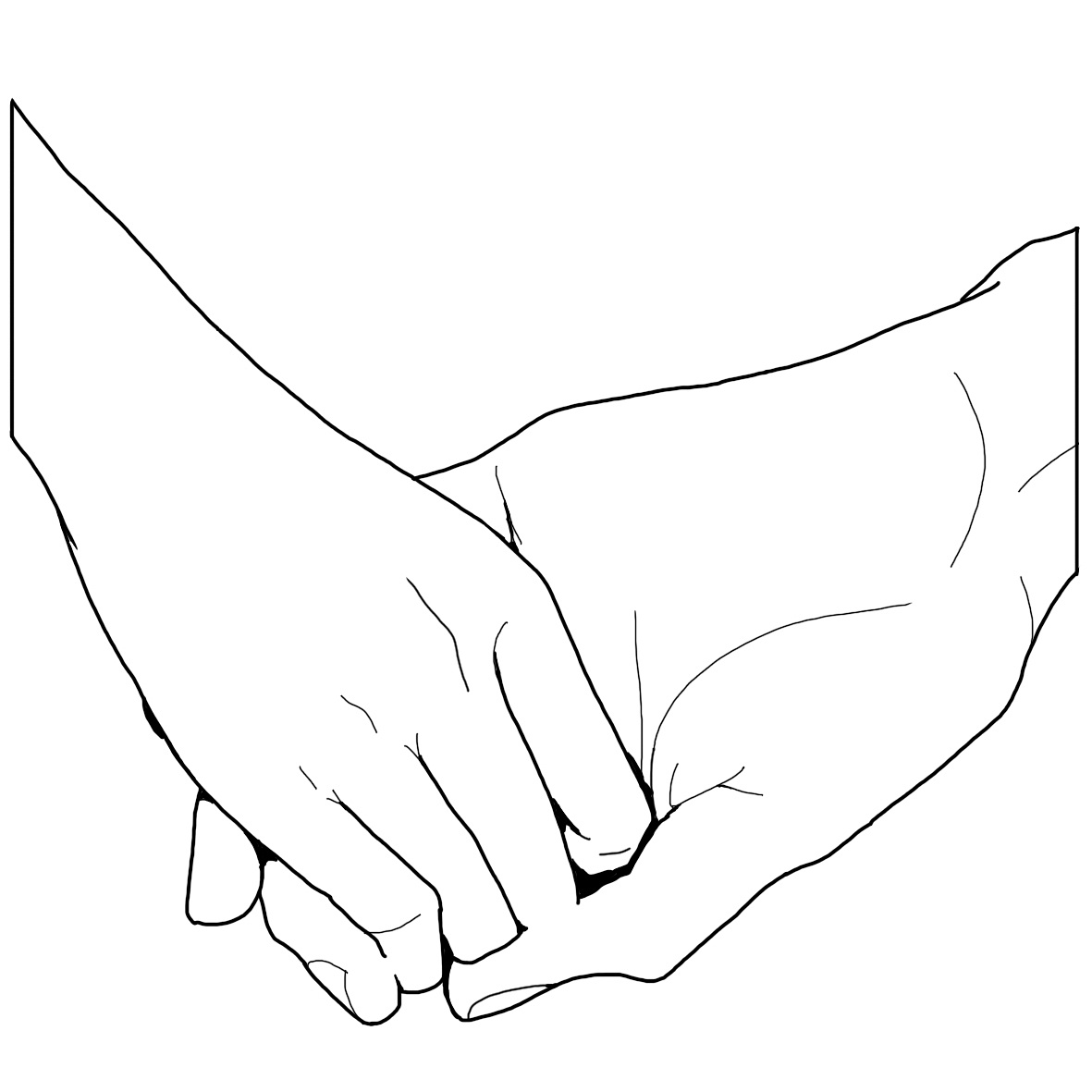 情侶戀愛中的手部動(dòng)作姿態(tài)怎么畫？