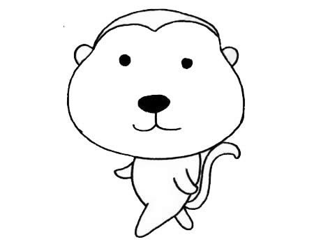 猴子簡(jiǎn)筆畫(huà)圖片