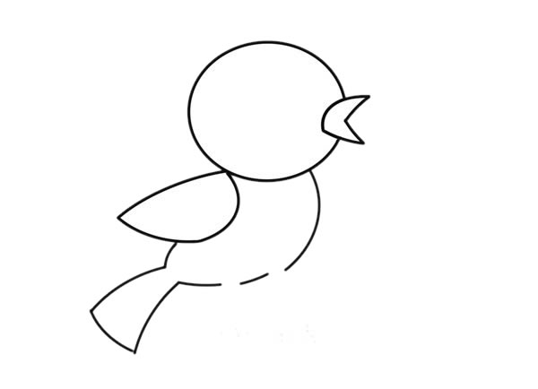超萌小鳥(niǎo)簡(jiǎn)筆畫(huà)畫(huà)法圖片
