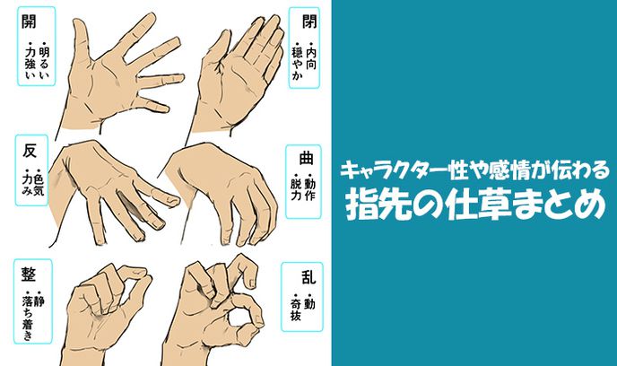 「教程」趣味漫畫(huà)教程！如何用指尖動(dòng)作傳達(dá)角色性格~