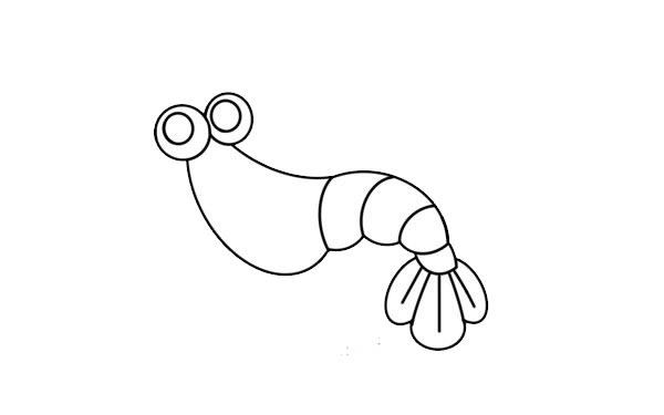 可愛(ài)大蝦簡(jiǎn)筆畫(huà)畫(huà)法步驟圖片