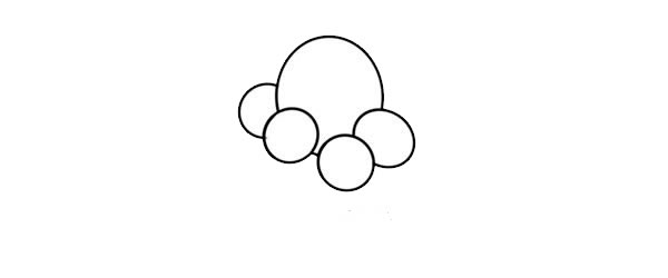 彩色松餅簡(jiǎn)筆畫(huà)畫(huà)法步驟圖片