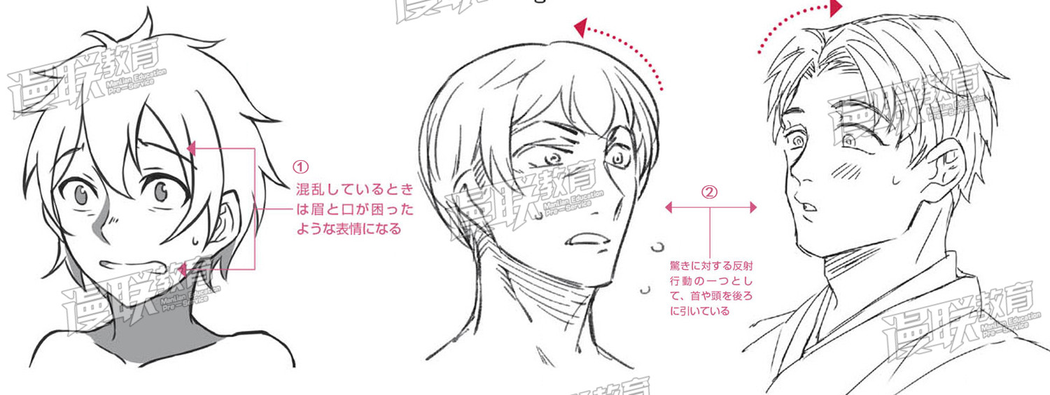 「教程」漫畫人物6種基本表情的畫法 part 04 “驚”的表情畫法 「教程」漫畫人物6種基本表情的畫法 part 04 “驚”的表情畫法