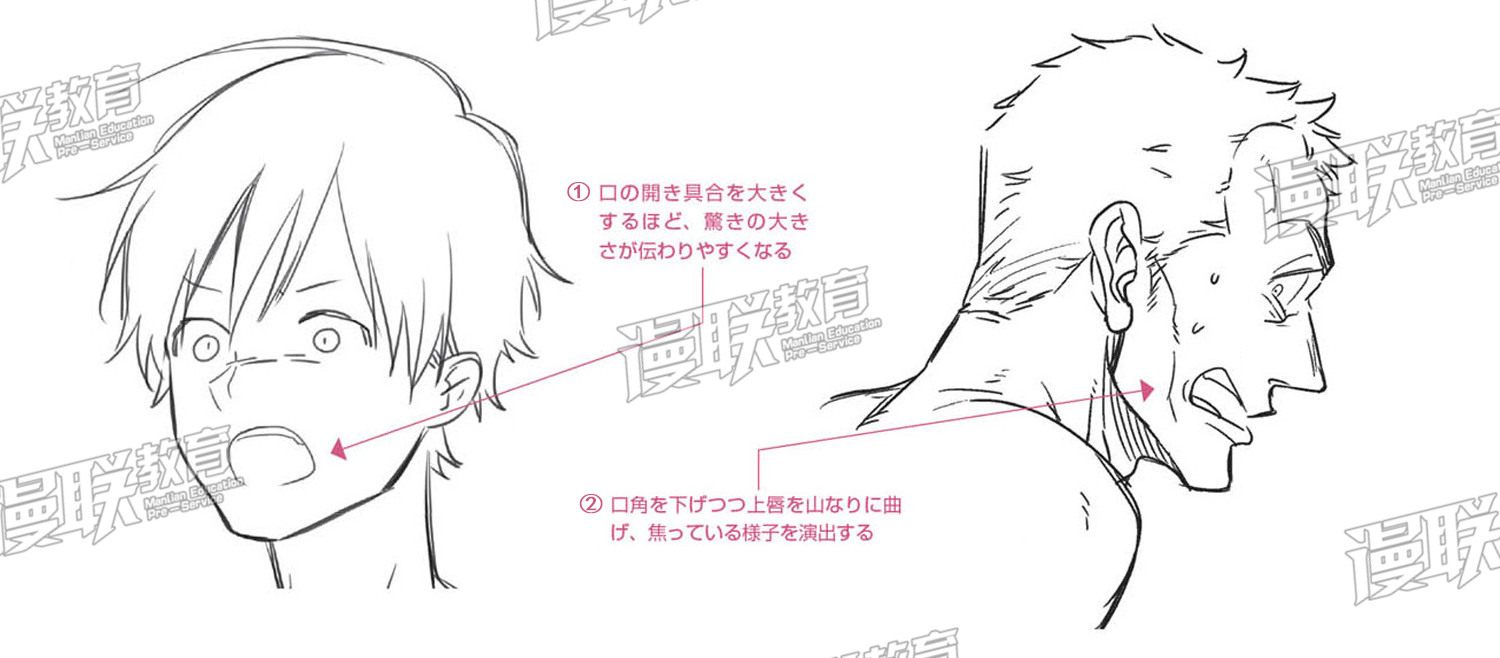 「教程」漫畫人物6種基本表情的畫法 part 04 “驚”的表情畫法 「教程」漫畫人物6種基本表情的畫法 part 04 “驚”的表情畫法