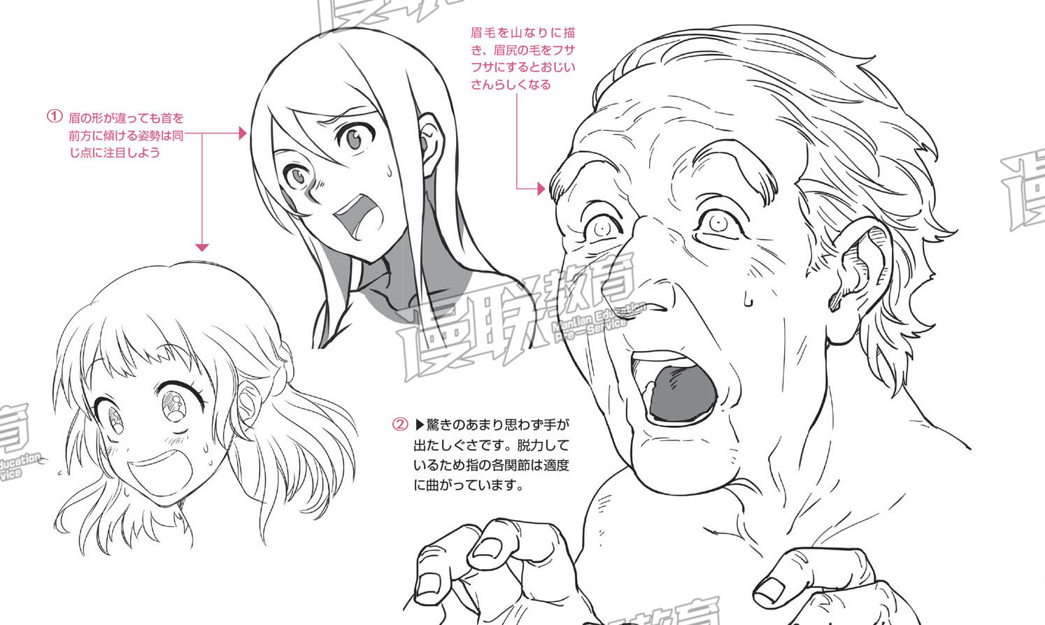 「教程」漫畫人物6種基本表情的畫法 part 04 “驚”的表情畫法 「教程」漫畫人物6種基本表情的畫法 part 04 “驚”的表情畫法