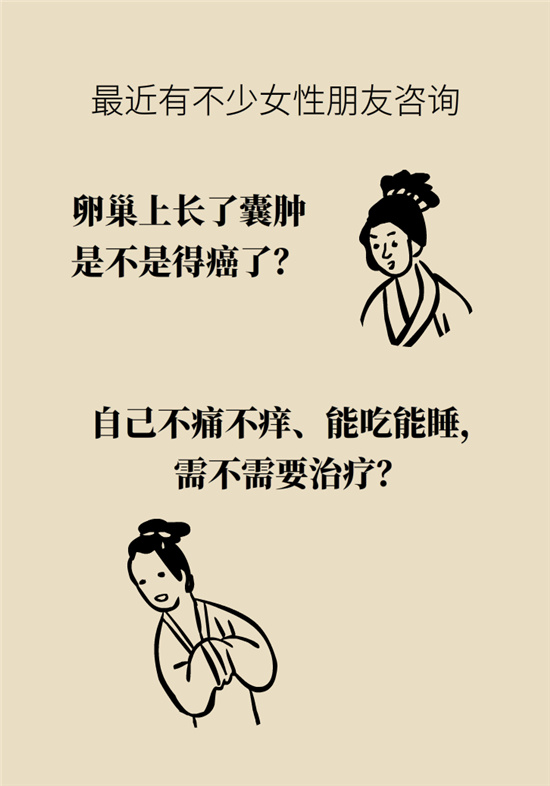 卵巢囊腫科普動漫：卵巢囊腫是腫瘤嗎？要學會這樣區(qū)分