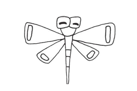 蜻蜓簡(jiǎn)筆畫(huà)圖片