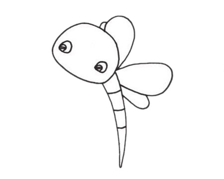 蜻蜓簡(jiǎn)筆畫(huà)圖片