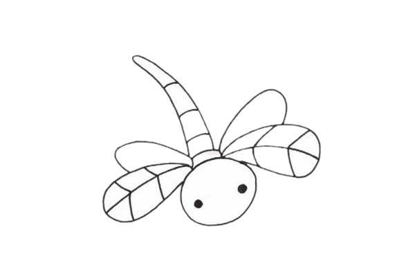 蜻蜓簡(jiǎn)筆畫(huà)圖片