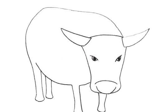 水牛簡(jiǎn)筆畫(huà)圖片