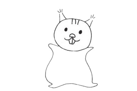 松鼠簡(jiǎn)筆畫圖片