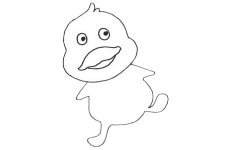 小鴨子簡(jiǎn)筆畫(huà)圖片
