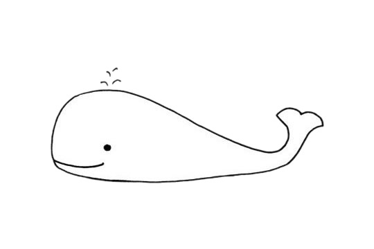 鯨魚(yú)簡(jiǎn)筆畫圖片