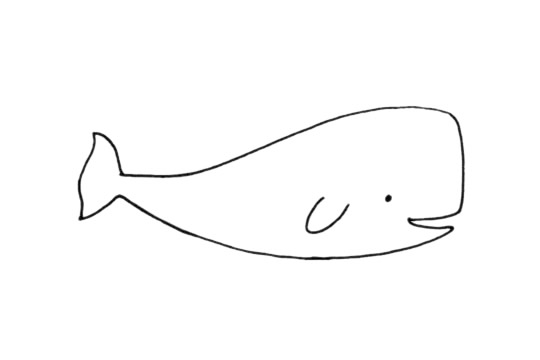 鯨魚(yú)簡(jiǎn)筆畫圖片
