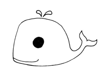 鯨魚(yú)簡(jiǎn)筆畫圖片
