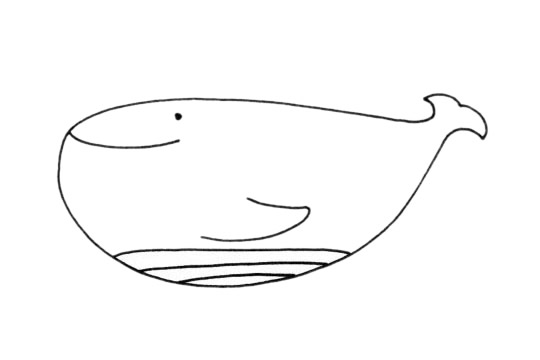 鯨魚(yú)簡(jiǎn)筆畫圖片