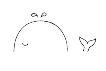 鯨魚(yú)簡(jiǎn)筆畫圖片