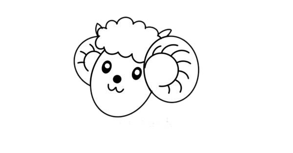 卡通綿羊簡(jiǎn)筆畫簡(jiǎn)單又可愛(ài)