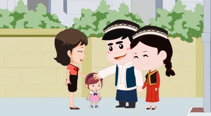 與當(dāng)?shù)厝罕娎习傩帐肿阆嘤H、守望相助，越走越勤、越走越親2.jpg