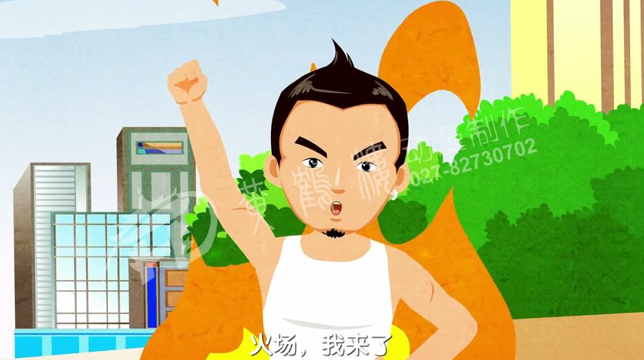 壯壯說完話后舉起右手，做出給自己加油的手勢。.jpg